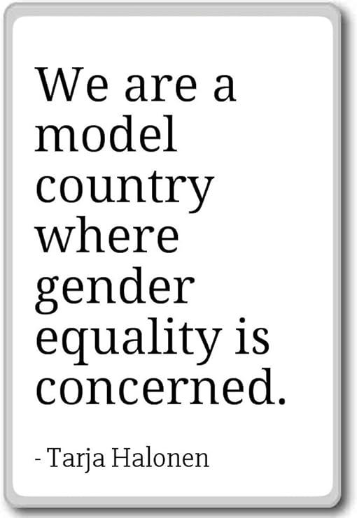 Amazon Com We Are A Model Country Where Gender Equality