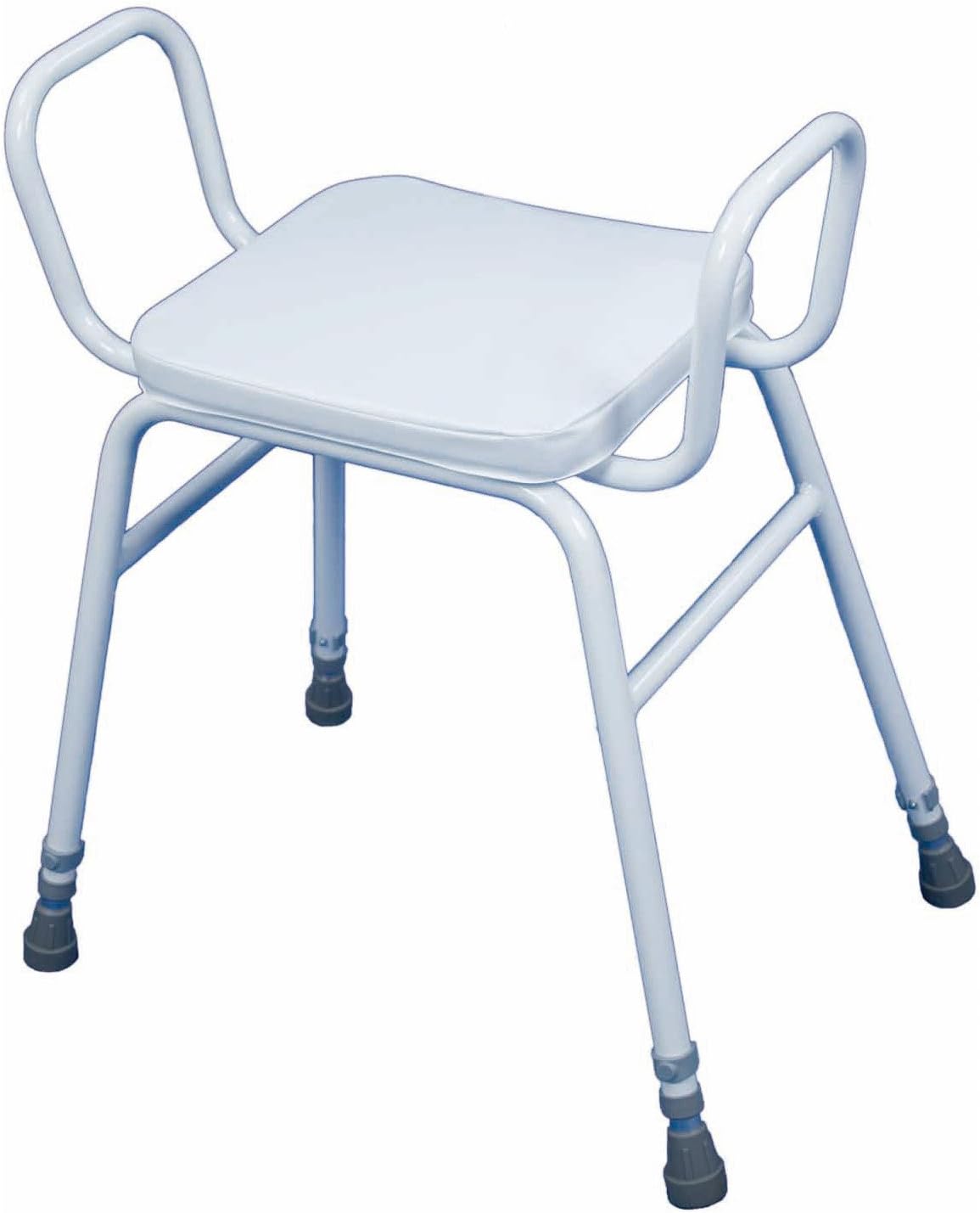 Shower Perching Stool / Home Kitchen with Arms Adjustable Height Amazon.co.uk Kitchen & Home