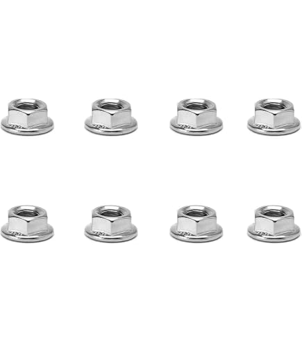Uxcell M4 Serrated Flange Lock Nuts, 304 Stainless Steel, 10-Pack – Rustproof & Vibration-Resistant