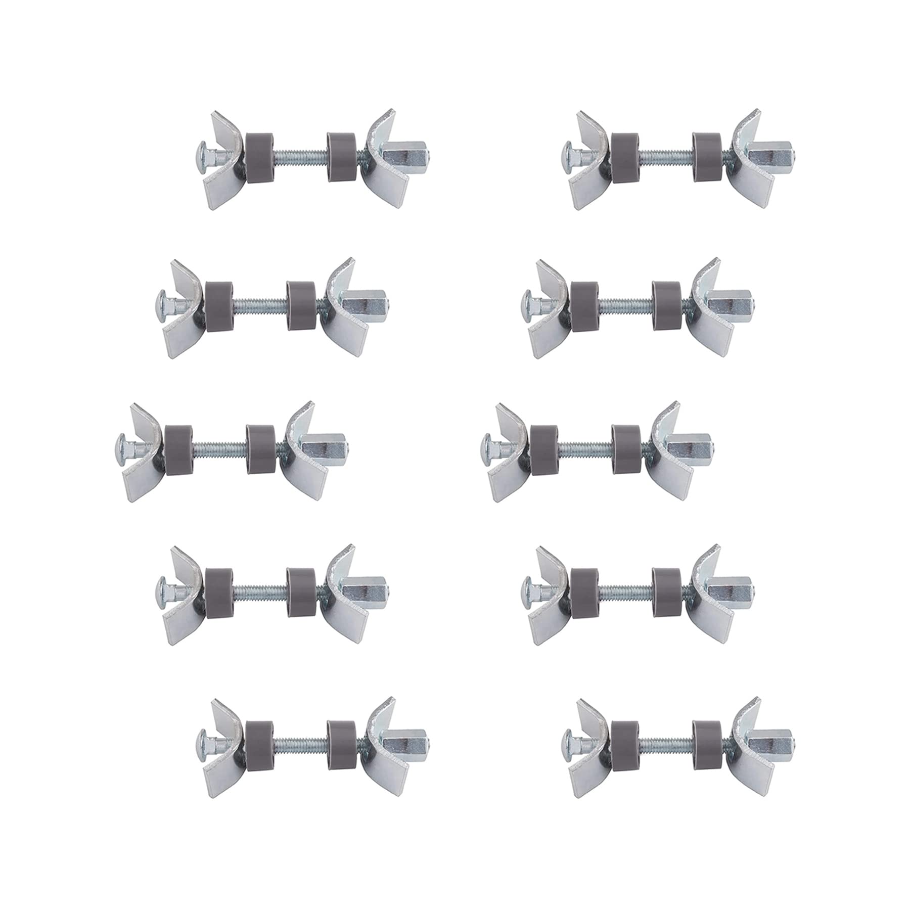 GEFONG Worktop Connecting Bolts Length M6x65mm Galvanized Steel Kitchen Furniture Connecting Screws for Jointing Clamping and Fixing 10 Pieces