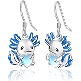 Dreamboat Hypoallergenic Animal Dangle Drop Earrings for Women 925 Sterling Silver Cute Moonstone Animals Jewelry Gifts for Sensitive Ear