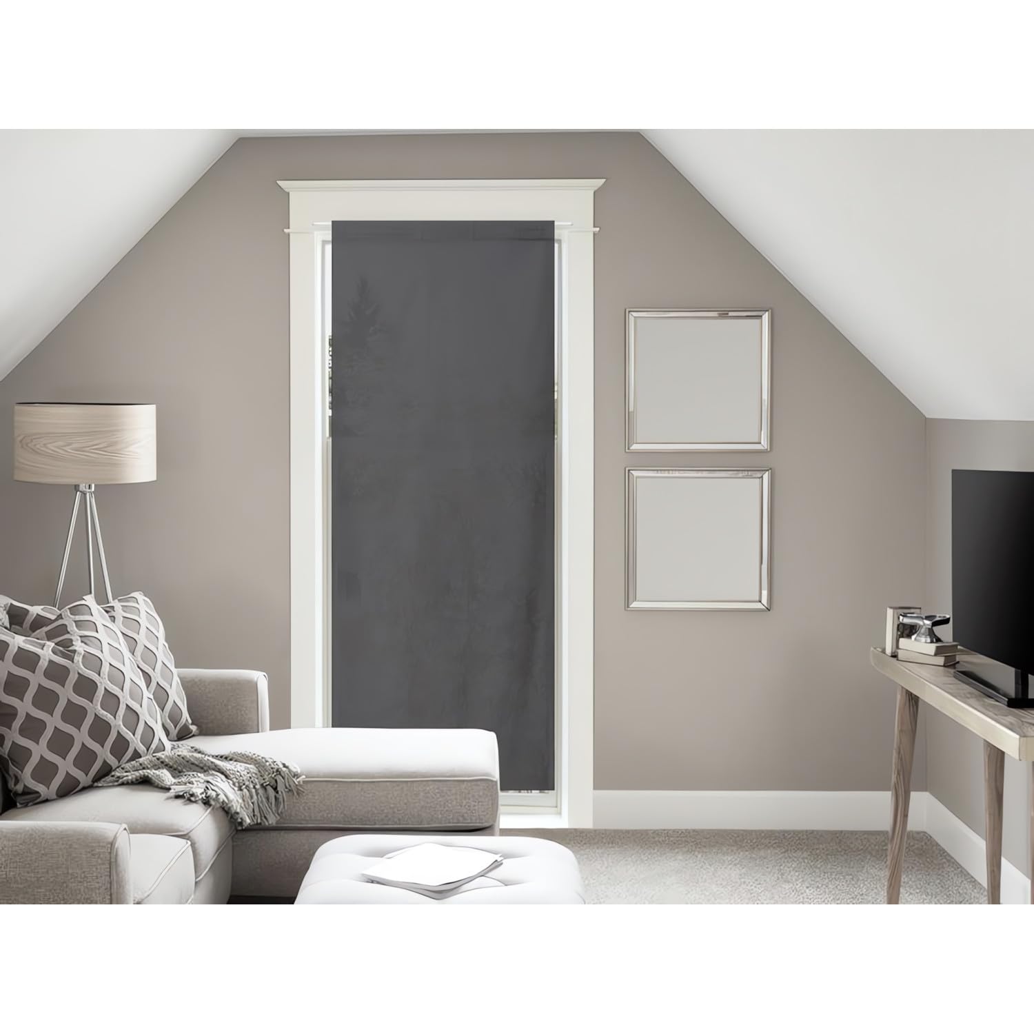 Soleil d'ocre Panama Curtain for Window Doors Cotton 70 x 200 cm Anthracite