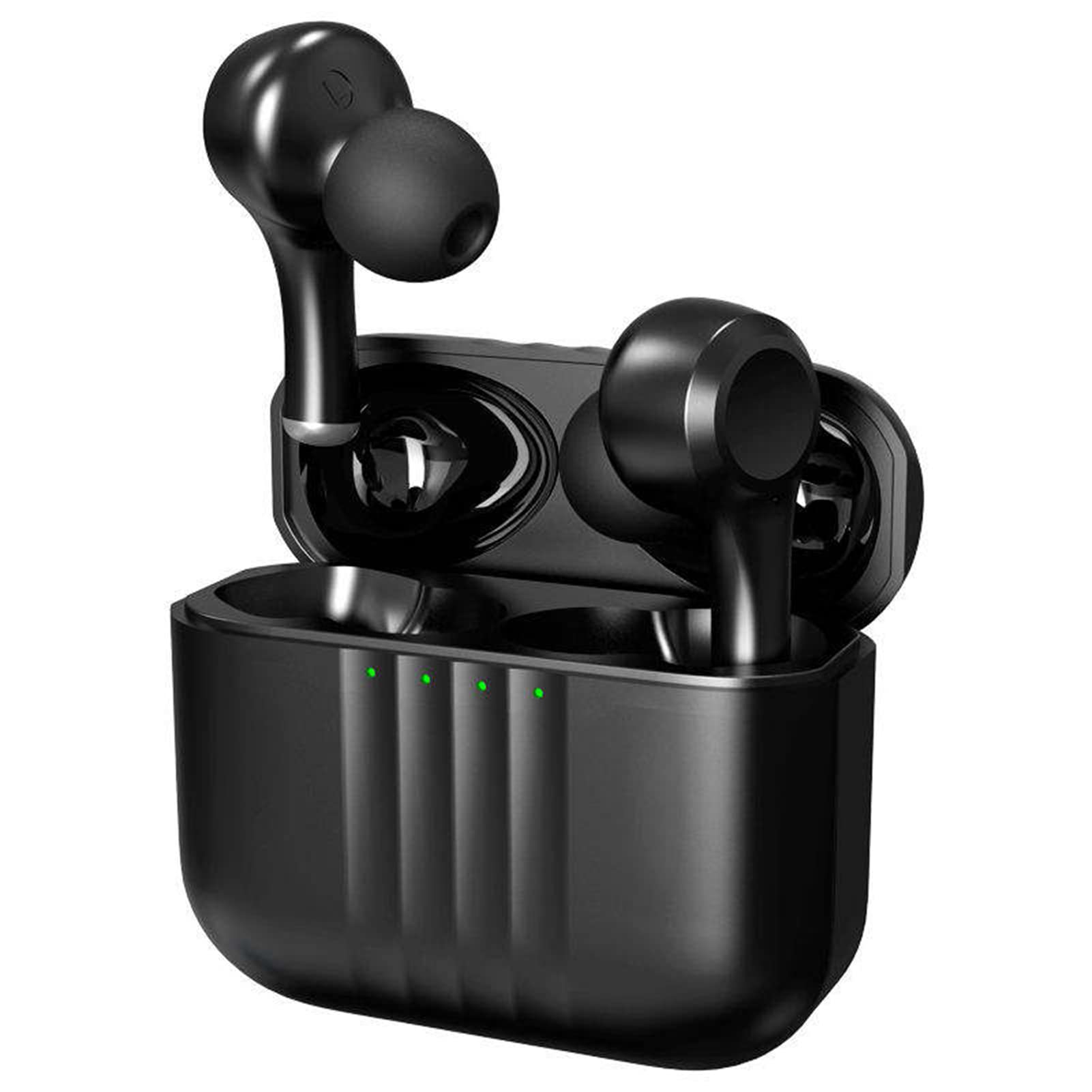Bluetooth 5.2 Translator Earbuds, 84 Languages Touch Sensing Functiion Noise Canceling Ergonomic Wireless Translator Earbuds, 5 Translation Modes Wear Comfortable for Outdoor(Black)