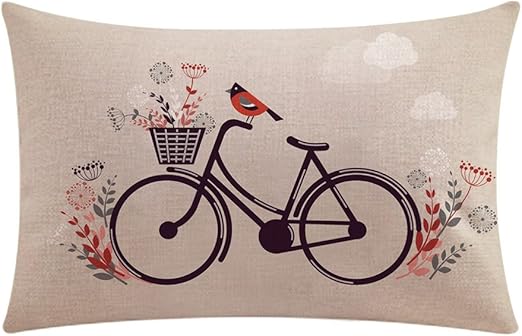 Loolik Fundas de Cojines, Patrón Dulce Amante Algodón Lino Throw ...