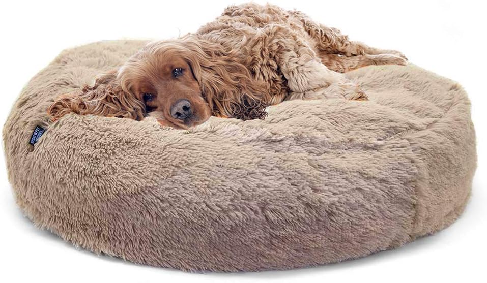 KongEU Orthopädisches Hundebett Donut-Form – Weich, Waschbar, Rutschfest, Größen 80–120 Cm