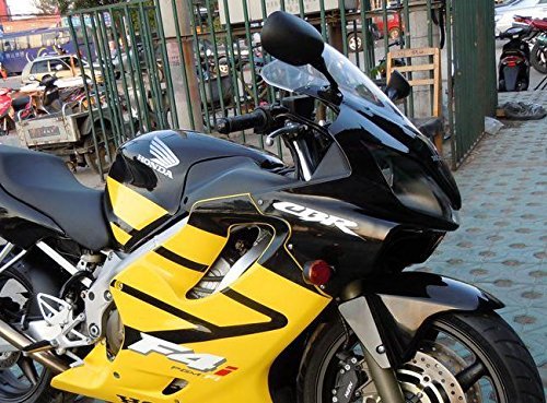 OKSTNO Motorcycle mirror for Honda CBR 954 RR / 929 RR 2000-2003 Black OEM Stock Style Racing Mirrors - Left & Right Set