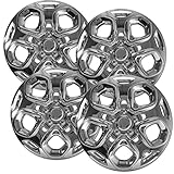 OxGord HC-7052-17CH 17 inch Chrome Hubcaps