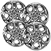 OxGord HC-7052-17CH 17 inch Chrome Hubcaps