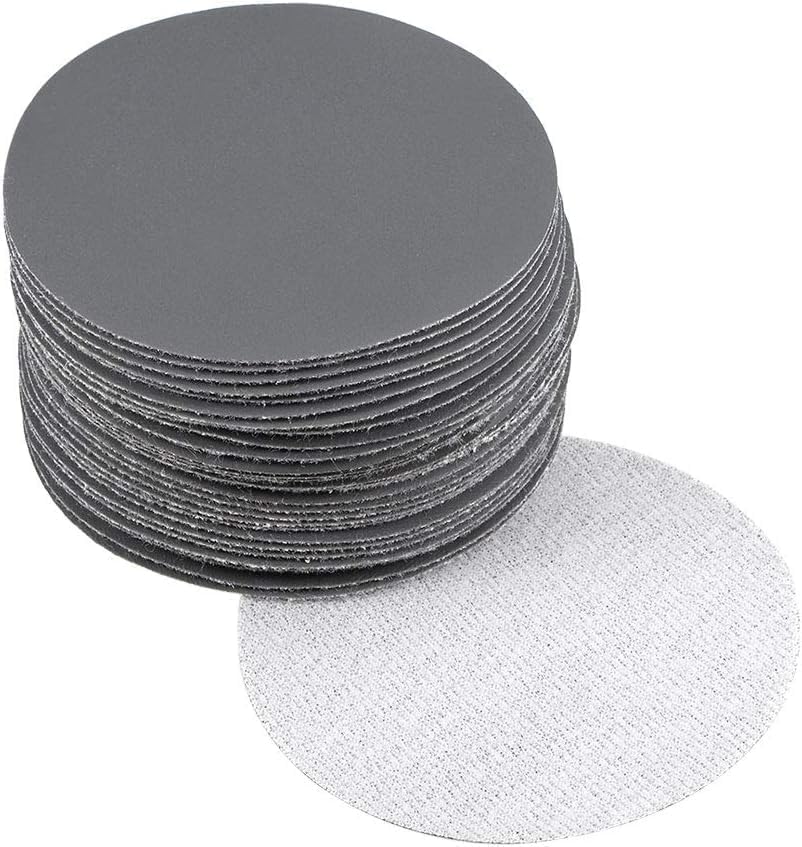 MACHSWON 3 Inch Sander Pad Sanding Sponge for Auto Wood Drywall Metal Brown Corundum 3000 Grit 30 Pcs