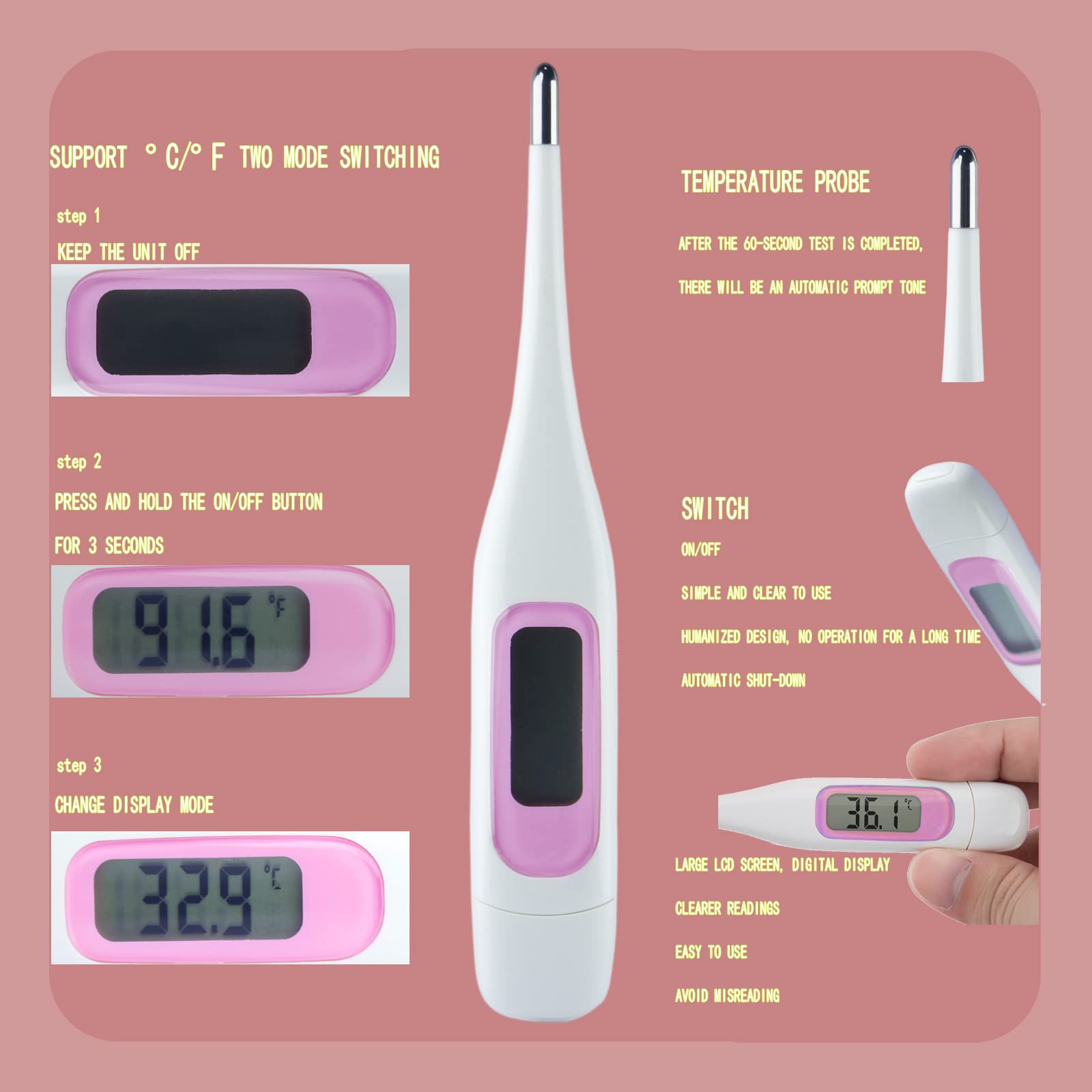 Baby Grooming Kit, Baby Essentials for Newborns, Portable Baby Care Kit, Contains Baby Nail Clippers, Baby Comb, Baby Brush, Baby Ear Wax Removal Tool and More (10 in 1) (Pink)