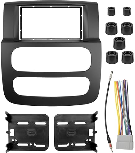 Fascia autoradio per Dodge Ram 1500/2500/3500 2002 2003 2004 2005 Auto Stereo Dash Ref Bezel Faceplate K telaio di installazione  34