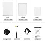 SONGMICS 15-Cube Storage Unit DIY Shelving Shoe Rack White LPC445W02 view 8