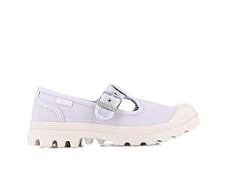 PALLADIUM WOMENS PAMPA WASHED MARY JANE, MILK
