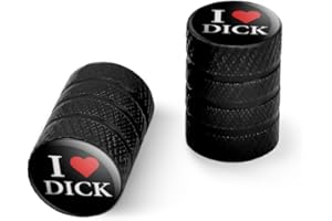 GRAPHICS & MORE I Love Dick Heart Motorcycle Bicycle Bike Tire Rim Wheel Aluminum Valve Stem Caps