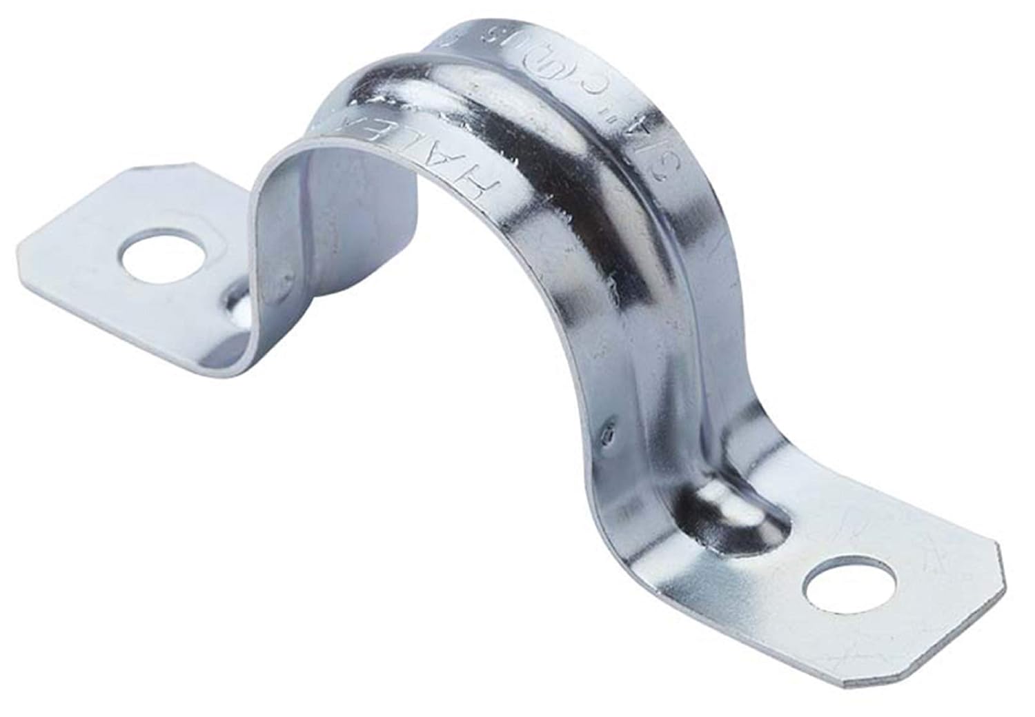 Silver 3/4” Halex 26122 RIGID TWO HOLE STRAP 10/BAG Pipes, Pipe