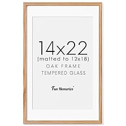 14x22 Oak Wood Picture Frame, 14"x22" Picture Frame