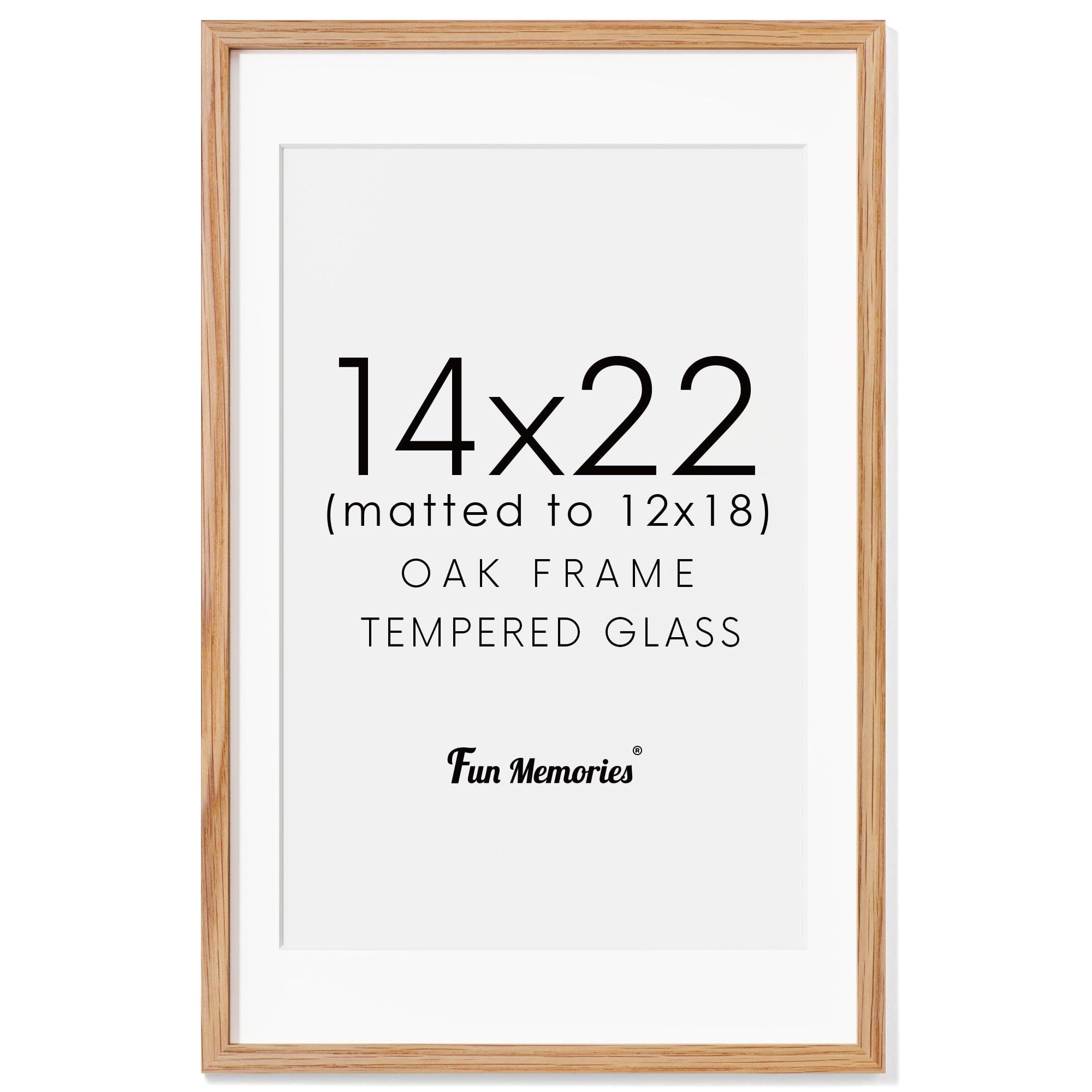 14x22 Oak Wood Picture Frame, 14"x22" Picture Frame