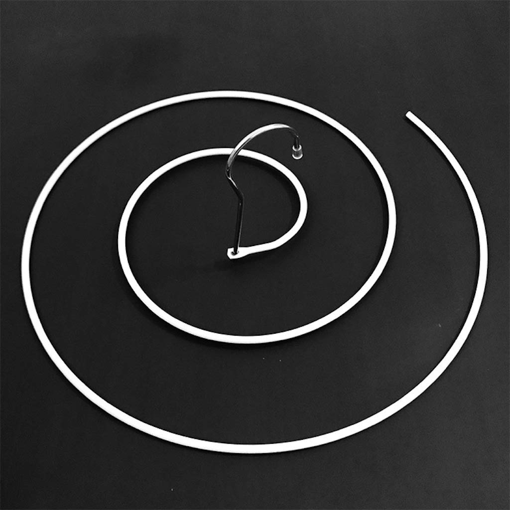 JoomUr Bedding Dryer Hanger, Spiral Shaped, Stainless Steel, Polished, Square, Space Saving, 2.2m