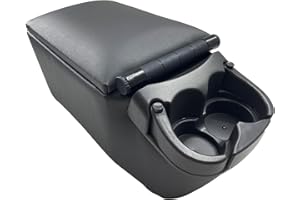 MOOSUN Universal Truck Seat/Bench Contractor Center Console Business Organizer and Storage with Adjustable Cup Holders, Clip 