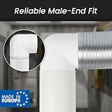 Repa Market 90 Degree 6 inch 150mm Plastic Ducting Elbow Ventilation Connector view 3