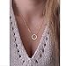 Usstore Women Simple Little Circle Tassels Chian Bar Bohemia Necklace Gold Pendants Gift