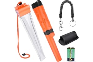 Longruner Metal Detector Pin Pointer Probe Waterproof Handheld Pinpointer with Holster Treasure Hunting Unearthing Tool Accessories