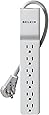 Belkin 6-Outlet Commercial Power Strip Surge Protector with 6-Foot Power Cord and Rotating Plug, 1080 Joules (BE106000-06R)