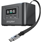 AFERIY 31000mAh Power Bank Station,100W PD3.0 Laptop Portable Charger, 145W Total Fast Charging,LiFePO4 Battery Pack 3000+ Cycles for MacBook Pro/Air/ipad/iPhone 17/16/Samsung S24/Dell/HP and More