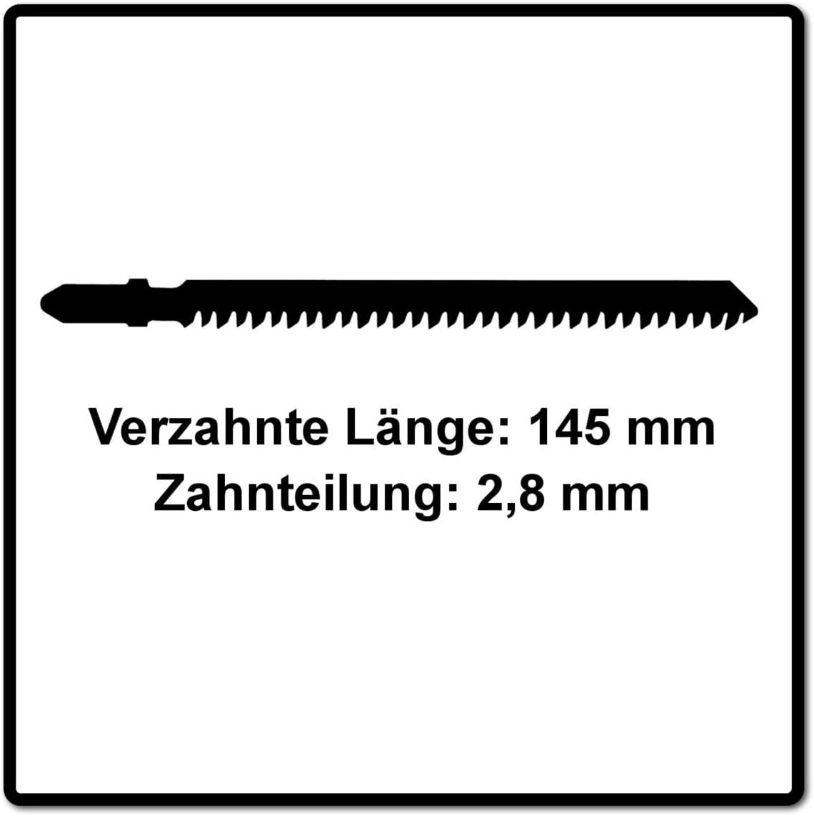 Festool Jigsaw blade WOOD STRAIGHT CUT S 145/2,8/5, Multicolour, Size - Image 4