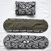 5 Pieces Charcoal Bamboo Mama Cloth/Menstrual Pads/Reusable Sanitary Pads (Overnight (14 inch), Black Lace)