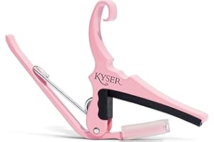 Kyser Quick-Change Guitar Capo for 6-string acoustic guitars, Pink, KG6KA