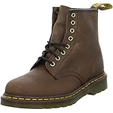 Dr. Martens Unisex 1460 Crazy Horse Leather 8 Eye Boot, Dark Brown, 14 Women/13 Men