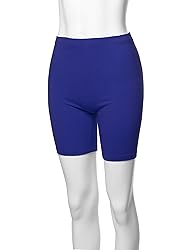 A2Y Basic Solid Cotton Mid Thigh High Rise Biker