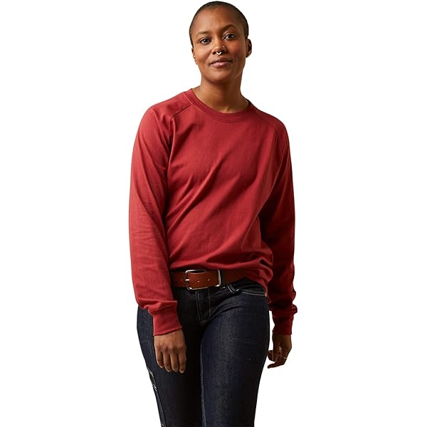 ARIAT Women's FR AC Crew Top - Potent Purple, Medium at Amazon