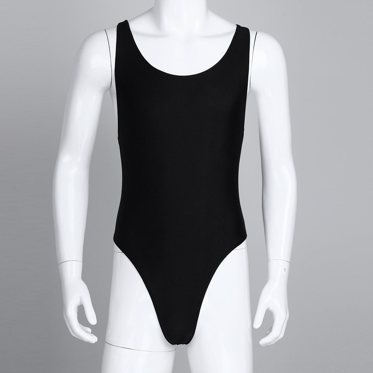 Agoky Men's Racer Back Wresting Singlet Bodysuit Mankini Gymnastic Jumpsuit Underwear Swimwear: Clothing