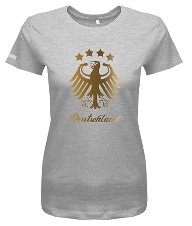 WM 2018 Deutschland Adler - 4 Sterne Gold - Damen T-Shirt