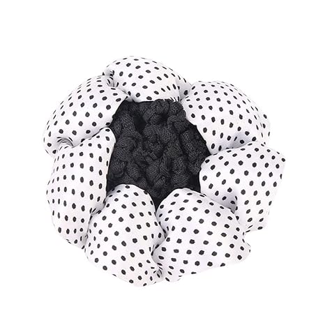 Censhaorme Girl Women Dot Pattern Bun Cover Snood Hair Net Ballet