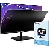 FILMEXT Computer Privacy Screen Filter for 27 inch Frameless Monitor, Removable Monitor Privacy Screen Anti Spy Blue Light Fi