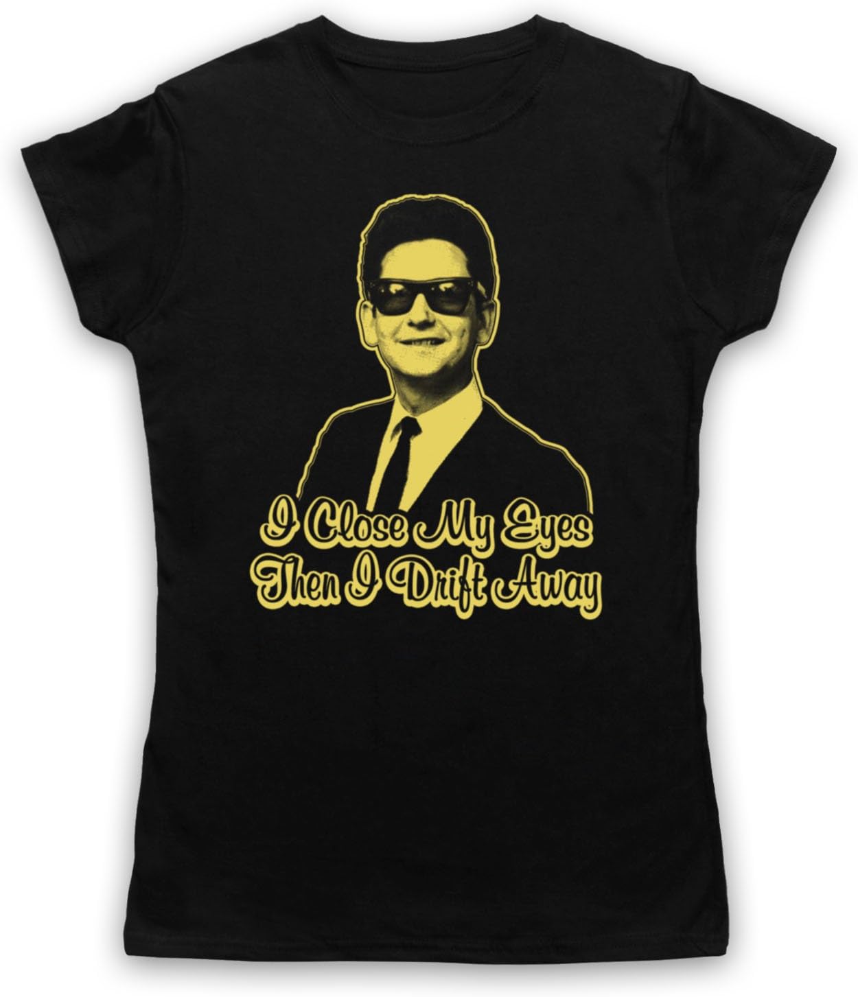 Inspired Apparel Inspired by in Dreams Roy Big O Caruso Rock & Roll Legend Unofficial Womens T-Shirt
