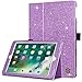 iPad 6th/ 5th Generation Case, BENTOBEN 9.7 inch Case for iPad 2018/2017 & iPad Air/Air 2 Glitter Folio Folding Stand Flip Slim Protective Auto Week/Up Smart Cover with Apple Pencil Holder, Purple