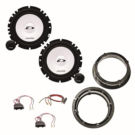 Alpine SXE-1750S Lautsprecher System 16,5 cm vorne Einbauset für Golf 4 Bora
