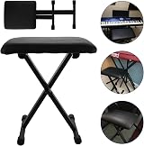 ASelected Keyboard Stool X Style Folding Piano Bench Adjustable Height view 7