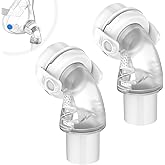 MEDICOLOR Replacement Elbows for AirFit F20, 2 Pack Quick Release Swivel Elbow Connector Compatible with F20 F30, Easy to Attach & Secure Fit CPAP Supplies