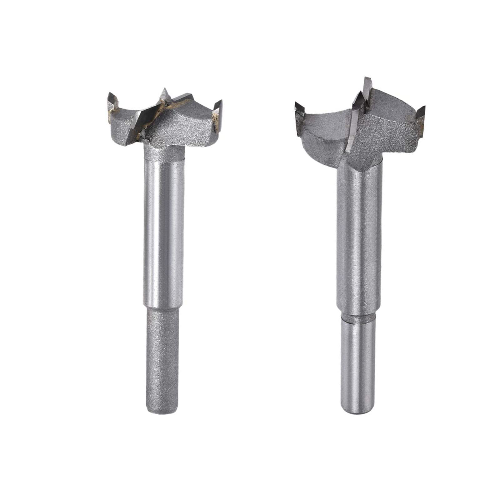 TA-VIGOR Forstner Wood Boring Drill Bits 27mm 28mm Dia, Hole Saw Carbide Alloy Steel Tip Round Shank Cutting for Hinge Plywood Wood Tool