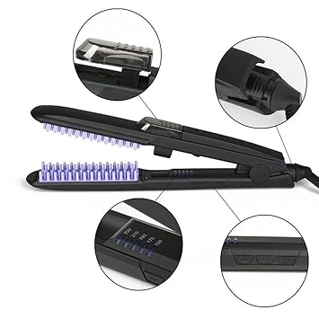 Anion Spray Hair Straightener Anti Static Massage Steam Straight
