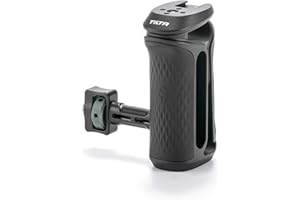 Tilta Xeno Side Handle for Filmmakers & Cameras - Black | Secure Connection & Helps Prevent Rotation | Adjustable Height | Te