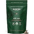 Eversio Wellness CHILL Now Organic Reishi Mushroom Supplement - 15:1 Reishi Dual Extract in 60 Vegan Capsules (250mg)