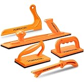 POWERTEC 71009V Safety Push Block and Stick Set for Table Saw, Jointers and Woodworking, 5 Pack