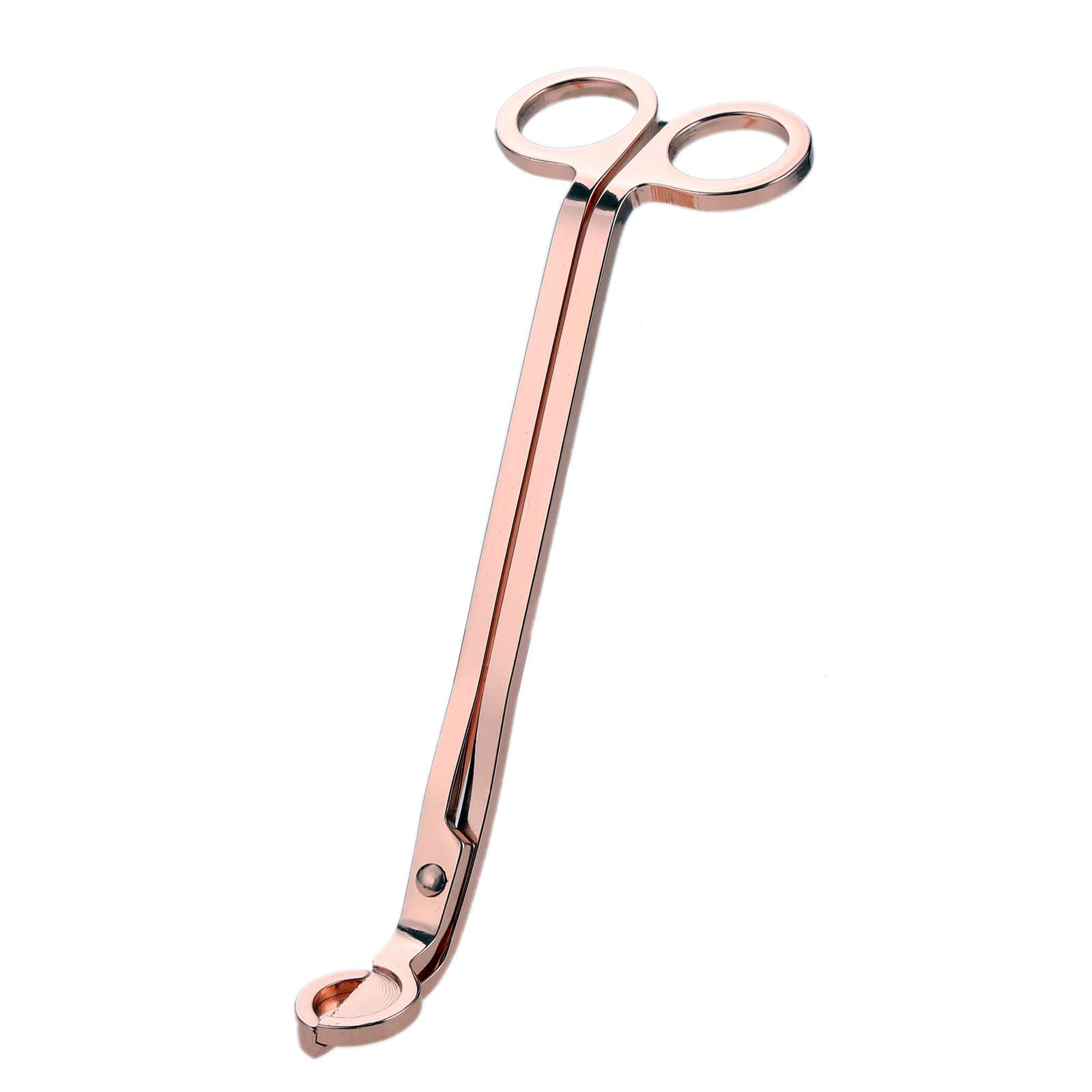 MUXSAM Stainless Steel Candle Wick Trimmer Scissor Cutter Snuffers Candle Cover Tool Rose Gold