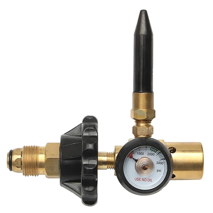 Werse Helium Tank Latex Ballon Inflator Regler Mit Manometer Für G5 / 8 Tankventile